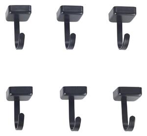 WENKO 71149800 - Háčky JET 2,2x3,9 cm černá/stříbrná