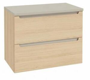 Koupelnová skříňka s kašmírovou krycí deskou Naturel Stilla 80x60x45 cm dub Vicenza mat STILLADV08057D