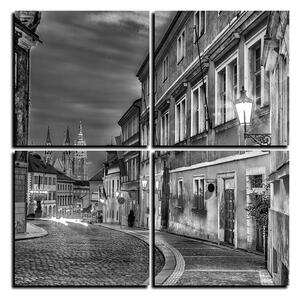 Obraz na plátně - Magické noční staré město - čtverec 3258QE (60x60 cm)