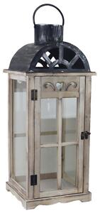 Dřevěná lucerna D7093/B - 59.5 cm