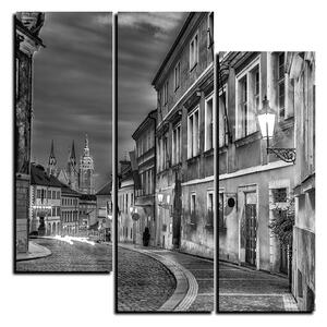 Obraz na plátně - Magické noční staré město - čtverec 3258QD (75x75 cm)