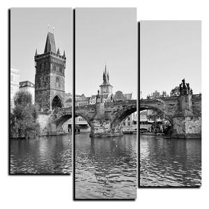 Obraz na plátně - Karlův most v Praze - čtverec 3259QD (75x75 cm)