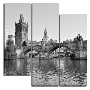 Obraz na plátně - Karlův most v Praze - čtverec 3259QC (75x75 cm)