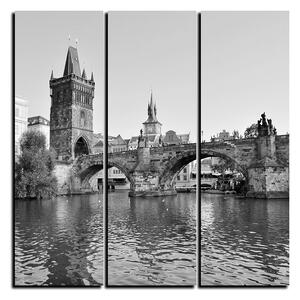 Obraz na plátně - Karlův most v Praze - čtverec 3259QB (75x75 cm)