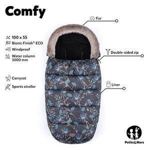PETITE&MARS - Dětský fusak 4v1 COMFY Mocha Mousse
