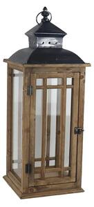 Velká dřevěná lucerna Morex D7214/B, 68 cm