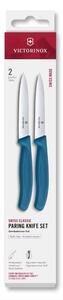 Victorinox - Sada kuchyňských nožů na zeleninu SWISS CLASSIC 10 cm 2 ks modrá
