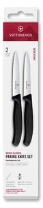 Victorinox - Sada kuchyňských nožů na zeleninu SWISS CLASSIC 10 cm 2 ks černá
