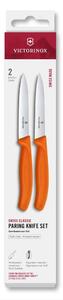 Victorinox - Sada kuchyňských nožů na zeleninu SWISS CLASSIC 10 cm 2 ks oranžová