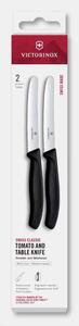 Victorinox - Sada kuchyňských nožů na zeleninu SWISS CLASSIC 11 cm 2 ks černá