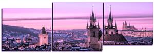 Obraz na plátně - Panoramatický pohled na starú Prahu -panoráma 5256VD (150x50 cm)