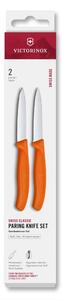 Victorinox - Sada kuchyňských nožů na zeleninu SWISS CLASSIC 8 cm 2 ks oranžová