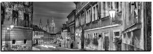 Obraz na plátně - Magické noční staré město - panoráma 5258QA (105x35 cm)