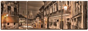 Obraz na plátně - Magické noční staré město - panoráma 5258FC (150x50 cm)