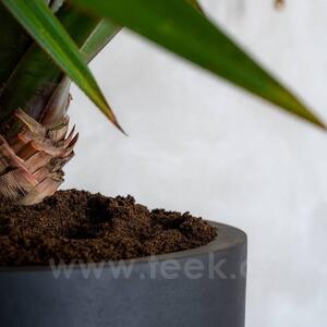 Pottery Pots Venkovní květináč kulatý Jesslyn M, Black (barva černá), kolekce Natural, kompozit Fiberstone, průměr 60 cm x v 52 cm, objem cca 107 l