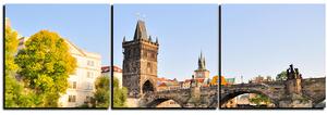 Obraz na plátně - Karlův most v Praze - panoráma 5259B (90x30 cm)