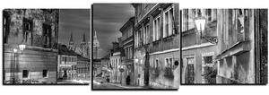 Obraz na plátně - Magické noční staré město - panoráma 5258QD (150x50 cm)