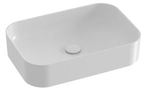 Umyvadlo na desku Ravak Ceramic Slim 55x37 cm bez otvoru pro baterii, bez přepadu XJX01155002