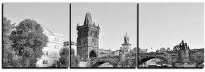Obraz na plátně - Karlův most v Praze - panoráma 5259QB (90x30 cm)