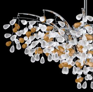 Lustr designový L-GRA-01NI COLOR, Varianta Amber-bílá