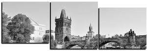 Obraz na plátně - Karlův most v Praze - panoráma 5259QE (150x50 cm)