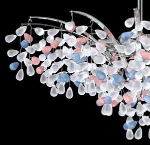 Lustr designový L-GRA-01NI COLOR, Varianta Růžová-Modrá-bílá