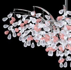 Lustr designový L-GRA-01NI COLOR, Varianta Růžová-bílá