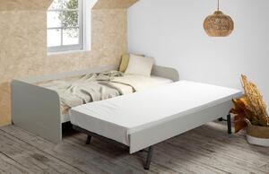Šedá lakovaná dětská postel Marckeric Redona 90 x 190 cm