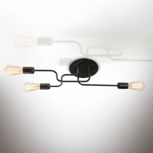 Light for home - Nástěnné svítidlo 20632 "ELECTRICO", 3x60W, E27, černá