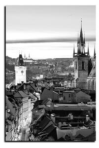 Obraz na plátně - Panoramatický pohled na starú Prahu - obdélník 7256QA (90x60 cm )