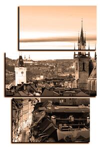 Obraz na plátně - Panoramatický pohled na starú Prahu - obdélník 7256FC (105x70 cm)
