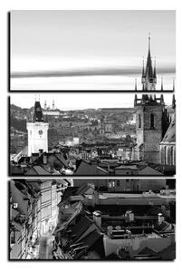 Obraz na plátně - Panoramatický pohled na starú Prahu - obdélník 7256QB (90x60 cm )