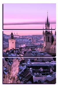 Obraz na plátně - Panoramatický pohled na starú Prahu - obdélník 7256VB (90x60 cm )