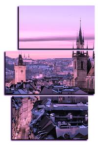 Obraz na plátně - Panoramatický pohled na starú Prahu - obdélník 7256VC (120x80 cm)