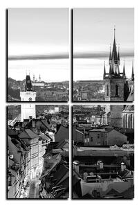 Obraz na plátně - Panoramatický pohled na starú Prahu - obdélník 7256QE (120x80 cm)