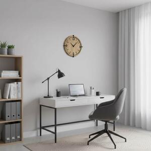 Dřevěné nástěnné hodiny s 3D čísly | Moderní design do interiéru | SENTOP HDF0601-MAPLE