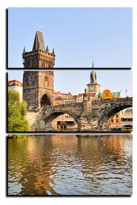 Obraz na plátně - Karlův most v Praze - obdélník 7259B (90x60 cm )