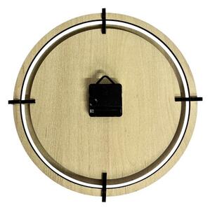 Dřevěné nástěnné hodiny s 3D čísly | Moderní design do interiéru | SENTOP HDF0601-MAPLE