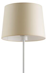 Light for home - Stojací lampa s béžovým stínítkem 10230 "London", 1x60W, E27, Bílá