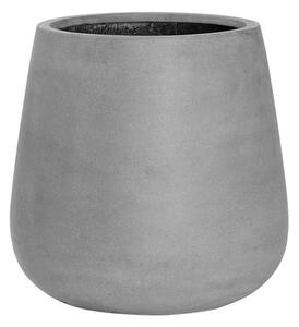 Pottery Pots Venkovní květináč kulatý Pax M, Grey (barva šedá), kolekce Natural, kompozit Fiberstone, průměr 44 cm x v 46 cm, objem cca 56 l