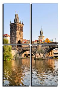 Obraz na plátně - Karlův most v Praze - obdélník 7259E (120x80 cm)