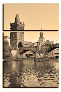 Obraz na plátně - Karlův most v Praze - obdélník 7259FB (90x60 cm )
