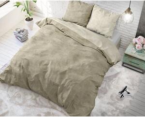 Bavlněné povlečení 140x220 cm Twin Washed Taupe