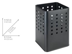 WENKO 54017100 - Stojan na příbory SILIO 11,5x16,5 cm černá