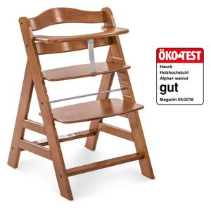 Hauck Alpha+ židlička dřevěná Walnut