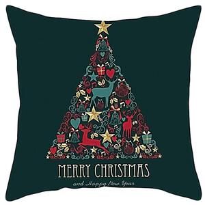 Tutumi Povlak na polštář 3D Merry Christmas zelený