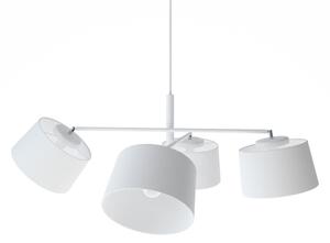 Light for home - Designový lustr na tyči se čtyřmi bílýmii stínítky. 60504 