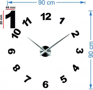 Nástěnné hodiny nalepovací do obývacího pokoje I SENTOP 12S047