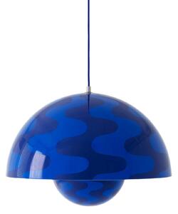 Závěsná lampa Flowerpot VP2 Ø 50 cm "Cobalt Blue / Twilight Blue Pattern" &Tradition &Tradition