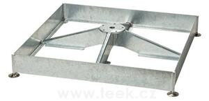 Glatz Dlaždicový stojan pro slunečníky Glatz, příruba M4, 180 kg, (pro 12 dlaždic 40x40x4cm), rozměry 91x91x19,5 cm, zinkováno, (bez dlaždic)